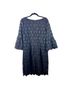 Talbots 100% Polyester Graphic Black Cocktail Dress Size 10 - photo 2