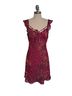 CDC Clothing 100% Polyester Floral Leopard Print Multi Color Cocktail Dress Size 8 - photo 1