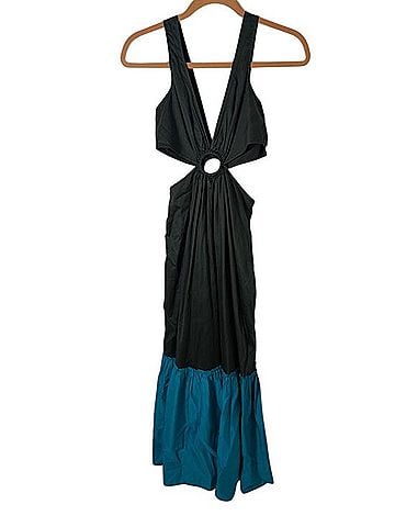 Anthropologie Flounced Cut-Out Maxi Dress Casual Dress (view 2)