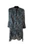 Veronica Beard 100% Silk Paisley Multi Color Green Pink Blue Cocktail Dress Size 2 - photo 2