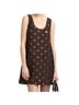 Marc Jacobs 100% Polyester 25% Polyester Polka Dots Black Brown Casual Dress Size 8 - photo 5