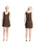 Marc Jacobs 100% Polyester 25% Polyester Polka Dots Black Brown Casual Dress Size 8 - photo 2