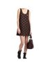 Marc Jacobs 100% Polyester 25% Polyester Polka Dots Black Brown Casual Dress Size 8 - photo 1