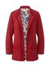 Coldwater Creek 100% Rayon 100% Polyester Floral Red Jacket Size M - photo 1