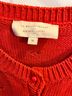 Sézane 100% Cotton Red Orange Cardigan Size M - photo 3