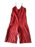 Athleta 100% Linen Red Brown Romper Size 8 - photo 1