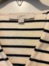 Ann Taylor LOFT 100% Cotton Stripes White Black Pullover Sweater Size XL - photo 4