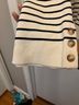 Ann Taylor LOFT 100% Cotton Stripes White Black Pullover Sweater Size XL - photo 3