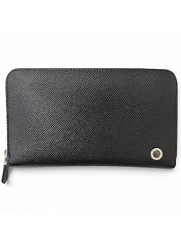 Bvlgari BVLGARI 284230 Leather Bulgari Man Round Zip Long Wallet Black Men's with Box (view 1)