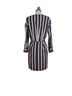 Sandro 85% Viscose 15% Polyamide 100% Other Stripes Black White Casual Dress Size S - photo 2