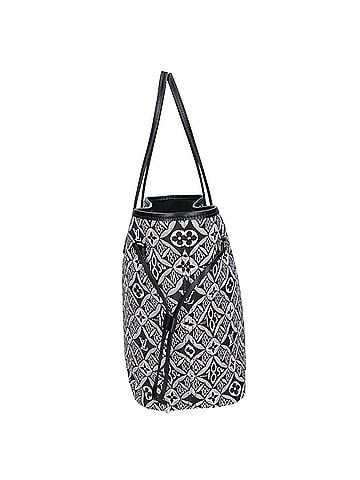 Louis Vuitton LOUIS VUITTON M57230 Monogram Jacquard Since 1854 Neverfull MM Tote Bag Black Gold Hardware Women's (view 2)