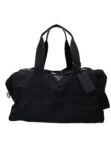 Prada PRADA (Prada) Excellent Condition 2VC033 Triangle Logo Nylon 2-Way Boston Bag Black Silver Hardware Women's (view 1)
