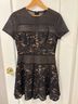 BCBGMAXAZRIA Floral Black Cocktail Dress Size 6 - photo 4
