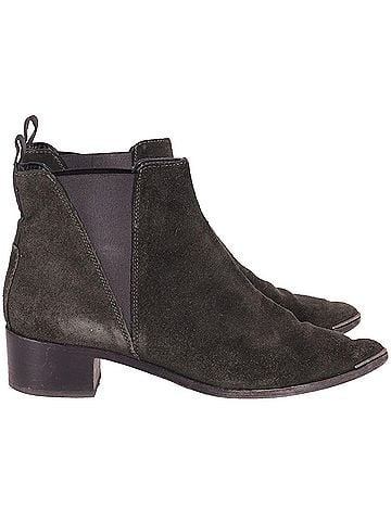 Acne Acne Studios Jensen Ankle Boots in Black Suede  (view 1)