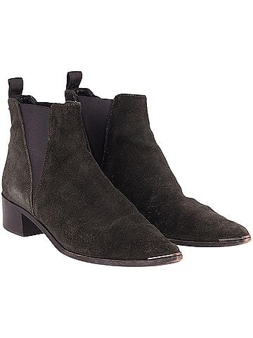 Acne Acne Studios Jensen Ankle Boots in Black Suede  (view 2)