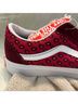 Vans 100% Suede Print Blue Red Burgundy Sneakers Size 7 1/2 - photo 14