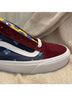Vans 100% Suede Print Blue Red Burgundy Sneakers Size 7 1/2 - photo 11