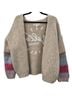 Saltwater LUXE Stripes Brown Blue Cardigan Size L - photo 2