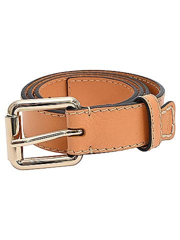Chloé Chloé Buckle Belt in Brown Leather (view 1)