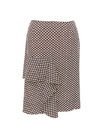 MARNI Marni Floral Silk Blend Ruffle Drape Front Mid Skirt (view 1)