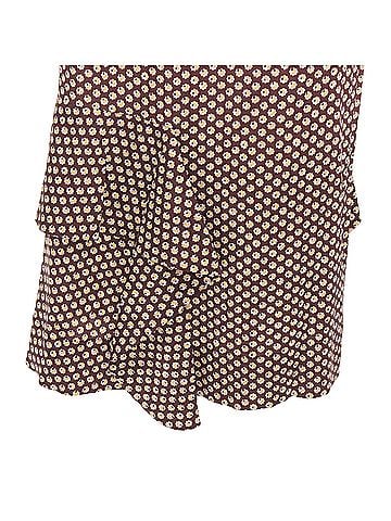 MARNI Marni Floral Silk Blend Ruffle Drape Front Mid Skirt (view 2)