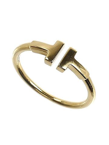 Tiffany & Co. TIFFANY&Co. Tiffany 18K Yellow Gold T Wire Ring (60147358) 3.5g Men's/Women's (view 1)