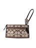 Coach Print Brown Tan Clutch One size - photo 2