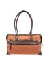 Dooney & Bourke Jacquard Multi Color Brown Orange Leather Satchel One size - photo 2