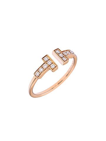 Tiffany & Co. TIFFANY&Co. Tiffany T Wire Ring #11 Women's 18K Yellow Gold YG - Grade A Used Ginzo (view 2)