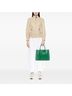 Prada 100% Leather Green Medium Saffiano Cuir Double Satchel One size - photo 6