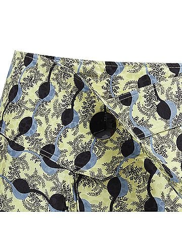 MARNI Marni paisley geometric print belted wrap skirt (view 2)