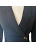Smythe Black Gold Blazer Size 2 - photo 4