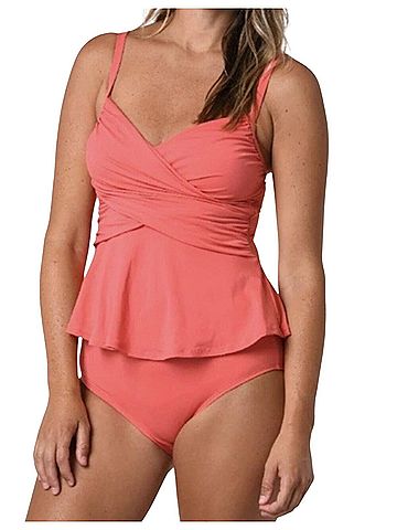 Jantzen Peplum Tankini Two Piece Swimsuit (view 1)