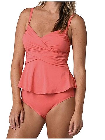 Jantzen Peplum Tankini Two Piece Swimsuit (view 2)
