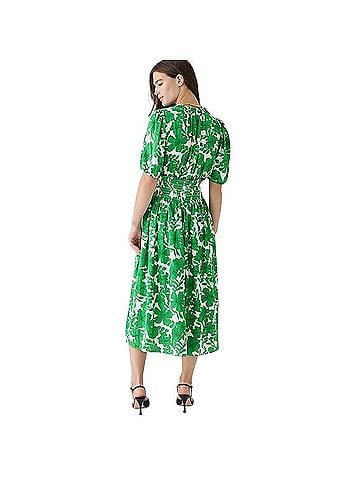 J.Crew Smocked-waist Short Sleeved Dress Casual Dress (view 2)