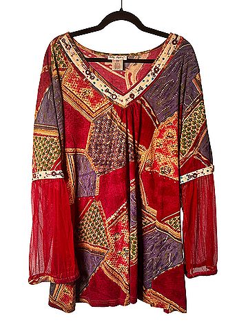 Ulla Popken Long Sleeve Blouse (view 1)