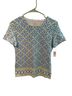 Talbots Floral Blue Green White Short Sleeve Blouse Size XS - photo 1