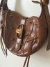 JW PEI Brown Leather Shoulder Bag One size - photo 15
