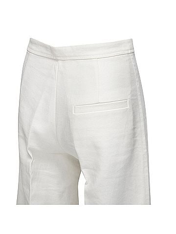 Isabel Marant Isabel Marant Cotton Linen High Waist Wide Leg Cropped Pants (view 2)