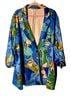 Ulla Popken Print Multi Color Blazer Size 26 - photo 1