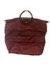 Longchamp Solid Burgundy Leather Weekender One size - photo 2