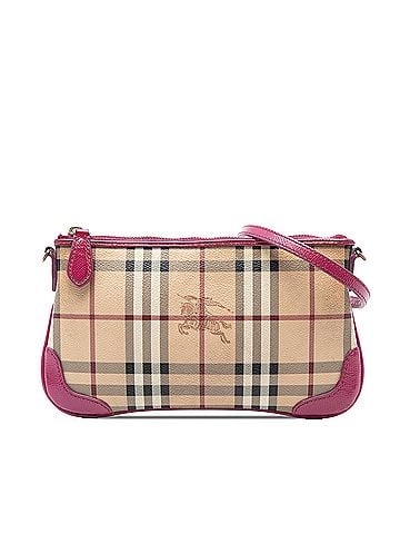 Burberry Haymarket Check Coated Canvas Peyton Crossbody (view 1)