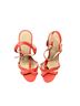 J.Crew 100% Leather Red Orange Heels Size 7 - photo 9