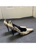 Gianni Bini 100% Leather Snake Print Multi Color Heels Size 8 - photo 9