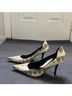 Gianni Bini 100% Leather Snake Print Multi Color Heels Size 8 - photo 4