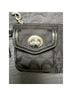 Coach Solid Black Silver Wristlet One size - photo 5
