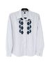 Chaps 100% Cotton Stripes Blue White Button-Down Shirt Size L - photo 1