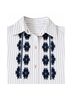 Chaps 100% Cotton Stripes Blue White Button-Down Shirt Size L - photo 8