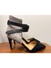 Joe's Jeans Gray Black Heels Size 7 - photo 9