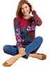 Talbots Floral Multi Color Pullover Sweater Size M - photo 1